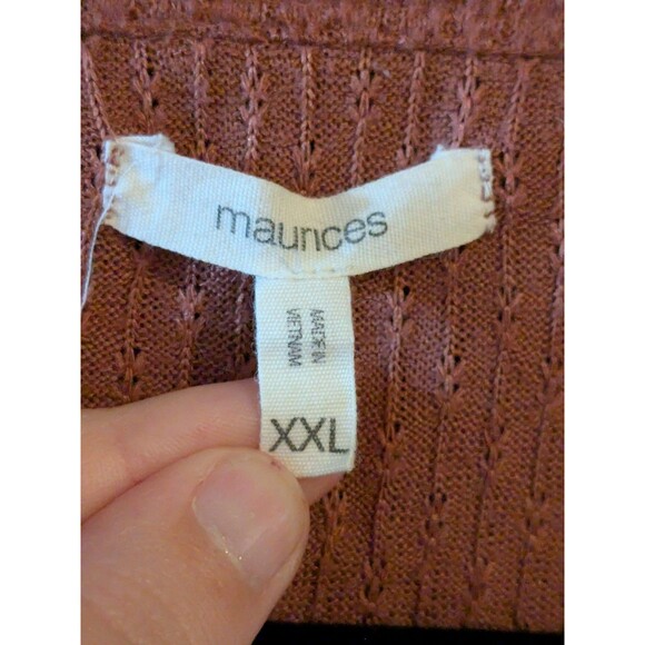 Maurices XXL Rust Colored Cardigan - Picture 4 of 6